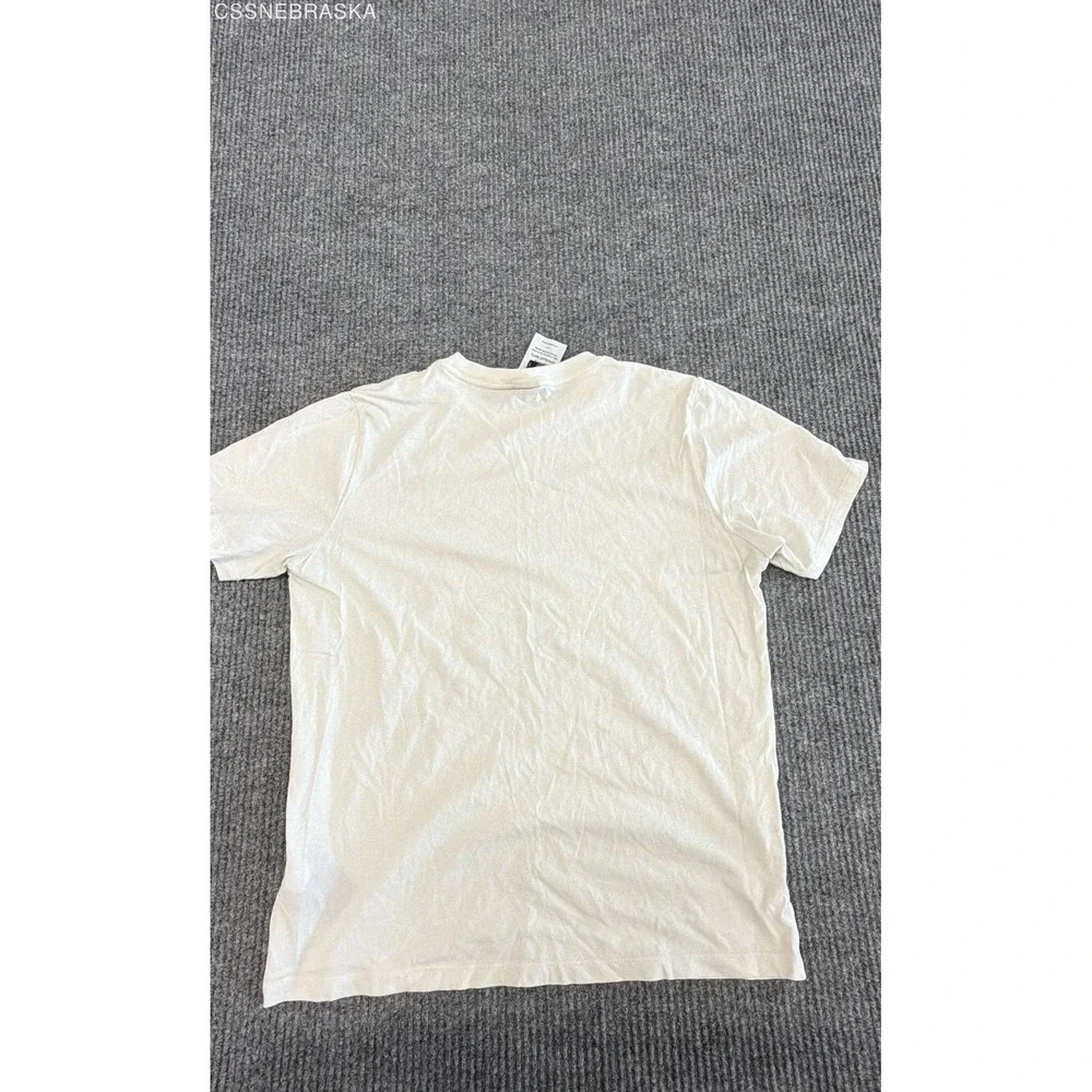 The North Face Cream Shirt Men Camo Half Dome Logo Graphic Tee - Size M